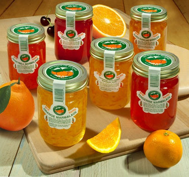 Florida Marmalade Collection Gift Set with Six Gourmet Citrus Marmalades