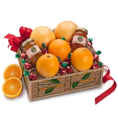 Florida Oranges, Ruby Red Grapefruit, Two Jars Marmalade, hard fruit Candies